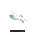 Matcha green ceramic small spoon, length 13.5cm, Nordic style minimalist tableware - Small Spoon / 2 Pcs/Set / Matcha Green