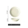 8.5 inch creamy white ceramic soup plate, 21.5cm diameter variant product photo - 8.5 Inch Soup Plate / Milk White