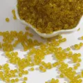 Premium amber yellow transparent glass seed beads for DIY jewelry making and necklaces - Approx 500 Pieces (15g/Pack) / 3mm / Lemon Yellow