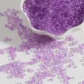 Transparent purple glass seed beads for DIY jewelry and necklace making - Approx 500 Pieces (15g/Pack) / 3mm / Purple
