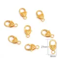 Chiusura a moschettone a cuore dorata 27x14mm per la creazione di gioielli fai da te - Chiusura a Moschettone Cuore Grande (207)