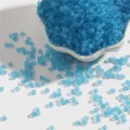 High-quality transparent light blue glass seed beads for DIY jewelry making and crafts - Approx 500 Pieces (15g/Pack) / 3mm / Lake Blue