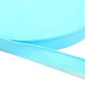 2cm cyan herringbone webbing for DIY hair accessories and clothing trim decoration - 5 Yards/Pack / Light Blue