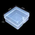 Piccola scatola di plastica trasparente 3,7x3,7x1,9cm per orecchini e piccole perle - Piccola Scatola Quadrata Trasparente / Set di 3