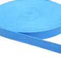 2cm bright blue herringbone patterned woven cotton ribbon for DIY sewing and garment accessories - 5 Yards/Pack / Blue