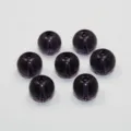 Set of translucent dark purple glass round beads for DIY jewelry crafts and beading - 6mm Approx. 50 Pieces/Pack / Purple