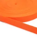 2cm orange herringbone twill cotton webbing tape for DIY crafts and creative sewing - 5 Yards/Pack / Orange