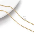 Λεπτομέρεια αλυσίδας 2mm από χαλκό με χρυσό 14K για υλικά κατασκευής κοσμημάτων DIY - Επιχρύσωση 14K / 2mm (1 Μέτρο/Πακέτο) / Χρυσό