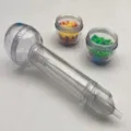Kit stylo pelle pour perles à repasser DIY transparent avec boîtes de rangement - Stylo Pelle à Perles (Avec Deux Boîtes de Rangement) / Ensemble trois pièces / Transparent