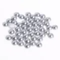 Zilvergrijze halfronde ABS-parels met platte achterkant voor DIY-accessoires - 8mm (200 Stuks/Verpakking) / Zilverijs