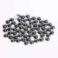 Glanzende zwarte halfronde ABS imitatie parel cabochons met platte achterkant voor DIY - 8mm (200 Stuks/Verpakking) / Zwart