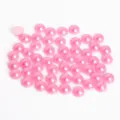 Roze halfronde ABS-imitatieparels met platte achterkant voor doe-het-zelf haarkunst - 8mm (200 Stuks/Verpakking) / Dieproze