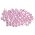 Roze halfronde ABS imitatie parel kralen voor DIY handgemaakte haaraccessoires - 8mm (200 Stuks/Verpakking) / Lichtpaars