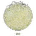 8mm pale yellow jelly bubble glass beads for DIY jewelry making and crafting projects - 50 Pieces/Pack (8mm) / 16# (Light Yellow)