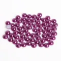 Paarse halfronde ABS-imitatieparels met platte achterkant voor DIY haaraccessoires knutselen - 8mm (200 Stuks/Verpakking) / Donkerpaars