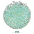 8mm dual-color green jelly bubble glass round beads for DIY jewelry handmade crafts - 50 Pieces/Pack (8mm) / 19# (Light Cyan)