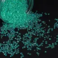 Perline di vetro a bolle verde iridescente per artigianato fai-da-te e decorazioni - Confezione da 30g / Verde malachite