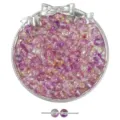 Premium 8mm split-color purple and yellow glass jelly bubble beads for DIY jewelry making - 50 Pieces/Pack (8mm) / 20# (Purple and Yellow)