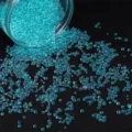 Perle di vetro a bolla blu turchese cangianti per artigianato in resina epossidica - Confezione da 30g / Blu lago