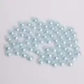 Lichtblauwe ABS imitatie platte halve parels voor doe-het-zelf handwerkprojecten - 8mm (200 Stuks/Verpakking) / Lichtblauw