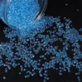 Perle a bolla di vetro blu cangiante senza foro per artigianato in resina e gioielli - Confezione da 30g / Blu