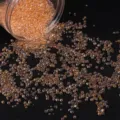 Perline a bolle di vetro arancione cangiante senza foro per arte e artigianato in resina - Confezione da 30g / Champagne