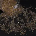 Perle di vetro iridescenti non forate per arte in resina fai da te e decorazioni - Confezione da 30g / Marrone scuro