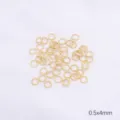 14K goldgefüllte 0,5x4mm offene Biegeringe für DIY handgemachte Schmuckherstellung - Buigring (18K Gold Gefüllt) / 4mm/50 Stück
