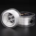 Cordoncino elastico piatto di cristallo trasparente durevole per gioielli DIY ed extension - 0,2 mm 200 m / Bianco