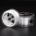 Clear flat crystal elastic stretch string for DIY jewelry making and beading tasks - 0.6mm 100m / White