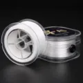 Filo di cristallo elastico piatto bianco per perline, bracciali e gioielli fai da te - 0,8 mm 100 m / Bianco