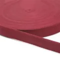 2cm dark red burgundy herringbone woven ribbon for DIY hair accessories and garment crafts - 5 Yards/Pack / Burgundy