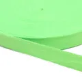 2cm wide lime green herringbone cotton webbing ribbon for DIY hair accessories and clothing - 5 Yards/Pack / Green