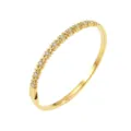 Elegante gouden armband met vintage bloemenkristal accenten voor minimalistische look - Pavé Strass Bloem (GH1265J) / Goud Strass (GH1265J)