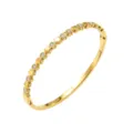 Elegante vergulde armband met delicate klaverbedels en fonkelende kristallen, mooi. - Afwisselende Strass (GH1266J) / Vintage Strass (GH1266J)