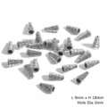 Embouts de glands coniques en alliage argenté antique pour bijoux DIY, 9x18mm - Style Cône Filigrane Scroll / 10 Pièces/Pack (9x18mm) / Argent antique