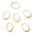 Seis aros ovalados de oro de 14K para la fabricación de joyas DIY - Óvalo (FGT437) / 20X14mm (2 Piezas/Paquete)
