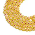 Perles de fleurs en verre millefiori jaune 6mm ou 8mm pour la fabrication de bijoux DIY - Jaune