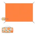 Faltbare wasserdichte orangefarbene Picknickmatte mit süßer Cartoon-Löwen-Tragetasche - Orange Süßer Löwe Tiger