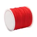 Bobine de cordon tressé en nylon rouge pour la fabrication de bijoux DIY et artisanat - Cordon Tressé (1.5mm) / 35 Pièces/Paquet