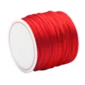 Cordon tressé rouge durable pour nœuds chinois DIY et fabrication de bijoux sur bobine - Cordon Tressé (2.0mm) / 35 Pièces/Paquet