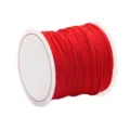 Cordon tressé en nylon rouge pour la fabrication de bijoux et bracelets DIY. - Cordon Tressé (2.0mm) / 16 Pièces/Paquet