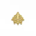 Connettore in lega filigrana dorata per forcine e gioielli in stile antico fai-da-te - Stile Fiore / 26x28mm (10 Pezzi/Confezione) / Oro