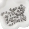 Perline a forma di orso in vetro sfaccettato grigio per creazione gioielli DIY - 10 Pezzi/Confezione (8x10mm) / Grigio