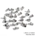 Calottes de perles en alliage argent antique pour bijoux DIY, 8x10mm, trou 2mm - Style Texture Tourbillon / 10 Pièces/Paquet (10x8mm) / Argent antique