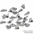 Embouts de gland en alliage argent antique pour la fabrication de bijoux DIY, 7x12mm - 10 Pièces/Paquet (7x12mm)
