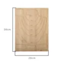 Professional bamboo necklace design board 38x28cm with multiple length grooves for jewelry making - Necklace Design Board