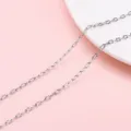 Detailed silver stainless steel sunflower circle chain for DIY jewelry making - 0.5 Cross-cut Sunflower Chain / 1 Meter/Pack (2.1x4.5mm)