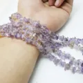 Chips de cristal de amatista púrpura y amarilla irregulares para hacer joyas de bricolaje. - Fragmentos de Ametrina Natural