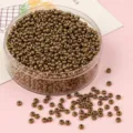 Metallic bronze glass seed beads for handmade DIY jewelry necklaces and bracelets - Coffee